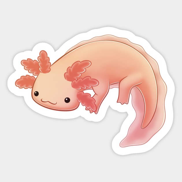 Cute Axolotl Sticker by TimeSkiff